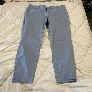NWOT Loft, powder blue pants, size 14, skinny ankle length